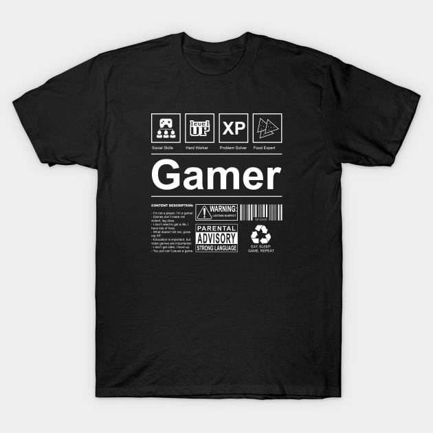 Gamer Label T-Shirt by RetroDivision